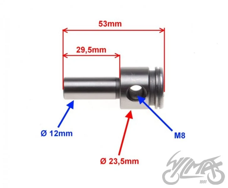 Oś dźwigienek wałka rozrządu do Shineray XY125-10D — ujęcie 3