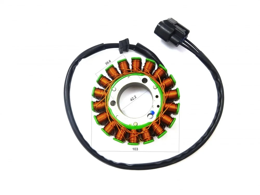 Junak NK650 iskrownik (alternator) kpl. (18 cewek) (kostka 3 piny) — ujęcie 2