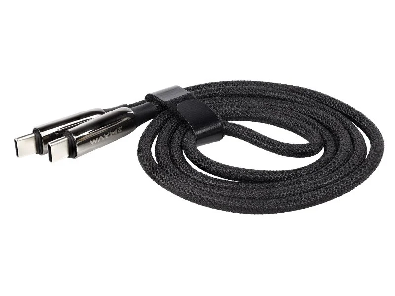 WAYME Kabel do ładowania i synchronizacji w oplocie z mikrofibry, 100 cm USB-C > USB-C PD max 240W — ujęcie 4