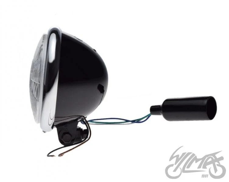Czarna lampa H4 z chromowaną ramką — AW24336 — ujęcie 3