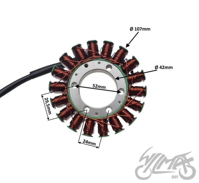 Stator 18 cewek do Hondy CBR1100XX 1999–2003 — ujęcie 2