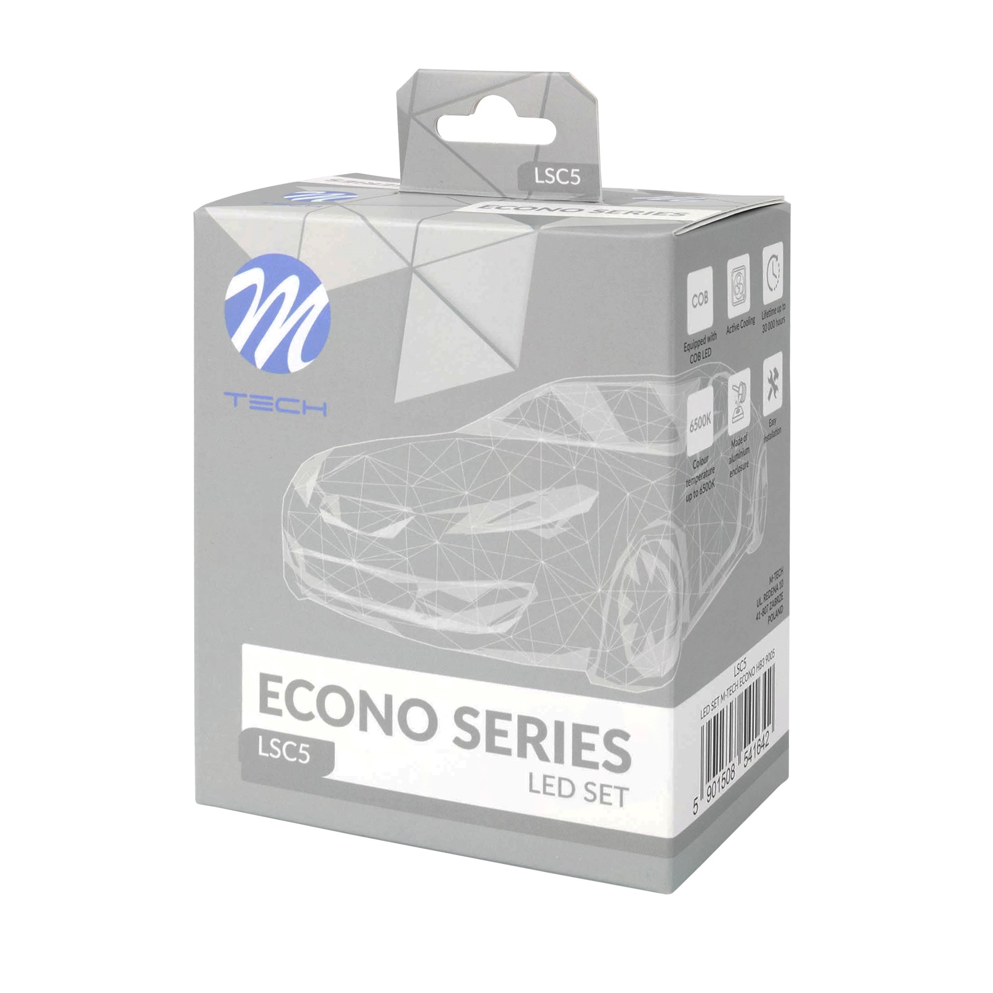 Zestaw LED H10/HB3 12/24V 80 W M-Tech LSC5 — ujęcie 2