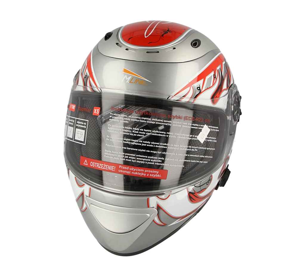 Kask motocyklowy VCAN V170B Grey CH-R – XS — ujęcie 2