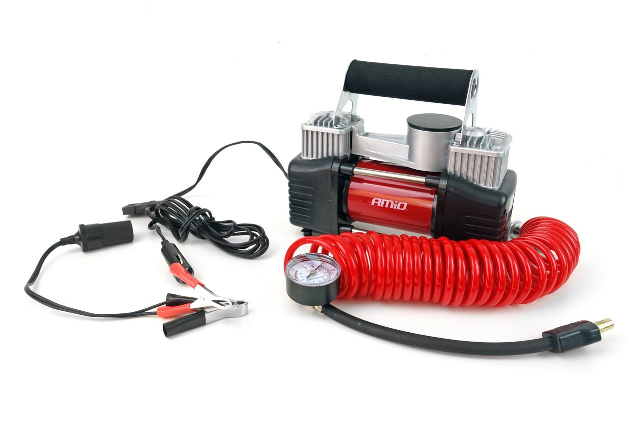 Kompresor samochodowy ACOMP-4 metalowy 12 V dwutłokowy — ujęcie 6