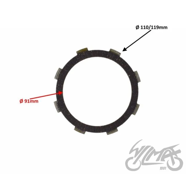 Tarcze sprzęgła do Junaka Racer — komplet, 3 mm — ujęcie 2