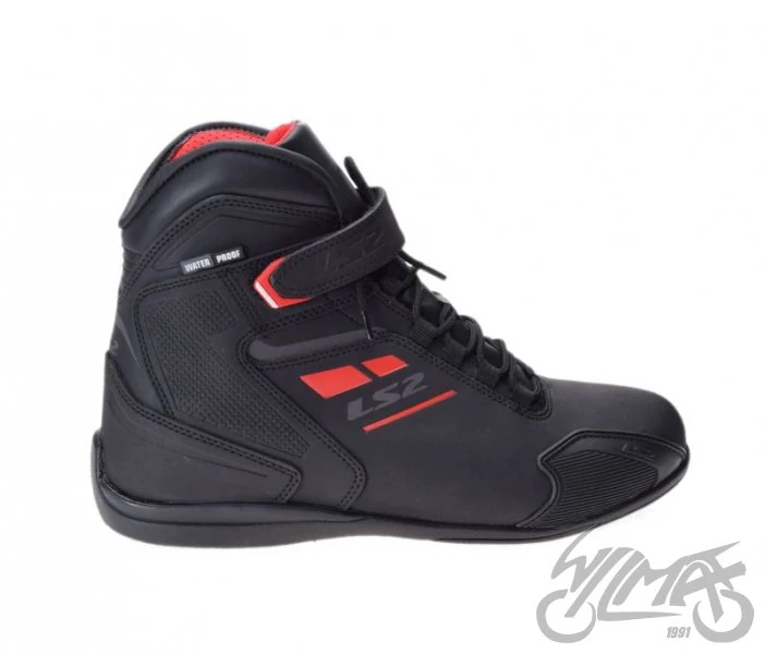 Buty motocyklowe LS2 Garra WP — czarno-czerwone, rozmiar 41 — ujęcie 4