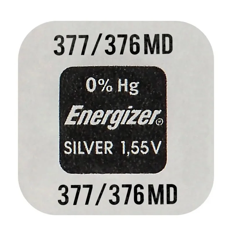 Bateria zegarkowa / srebrowa mini Energizer 377 / 376 / SR66 / SR626W — ujęcie 2