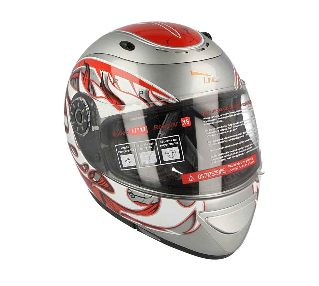 Kask motocyklowy VCAN V170B Grey CH-R – XS — ujęcie 23