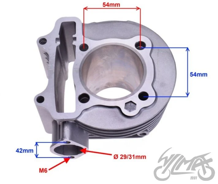 Cylinder goły 150 cm³ GY6 4T 57,40 — ujęcie 2