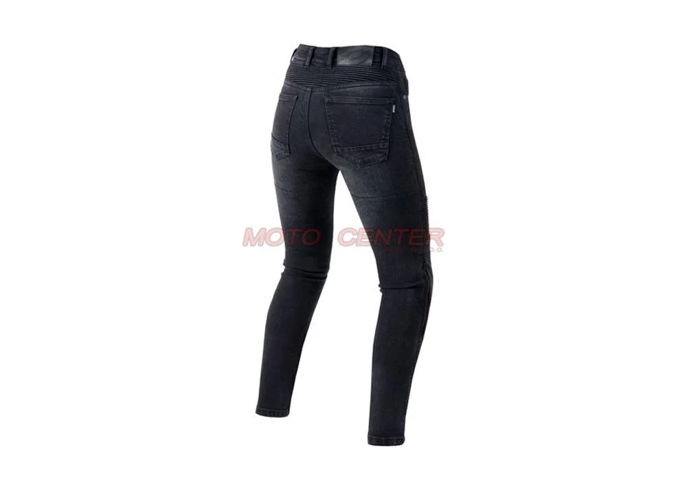 Spodnie motocyklowe Jeans Ozone AgnessII Lady Washed Black W36L30 damskie — ujęcie 3