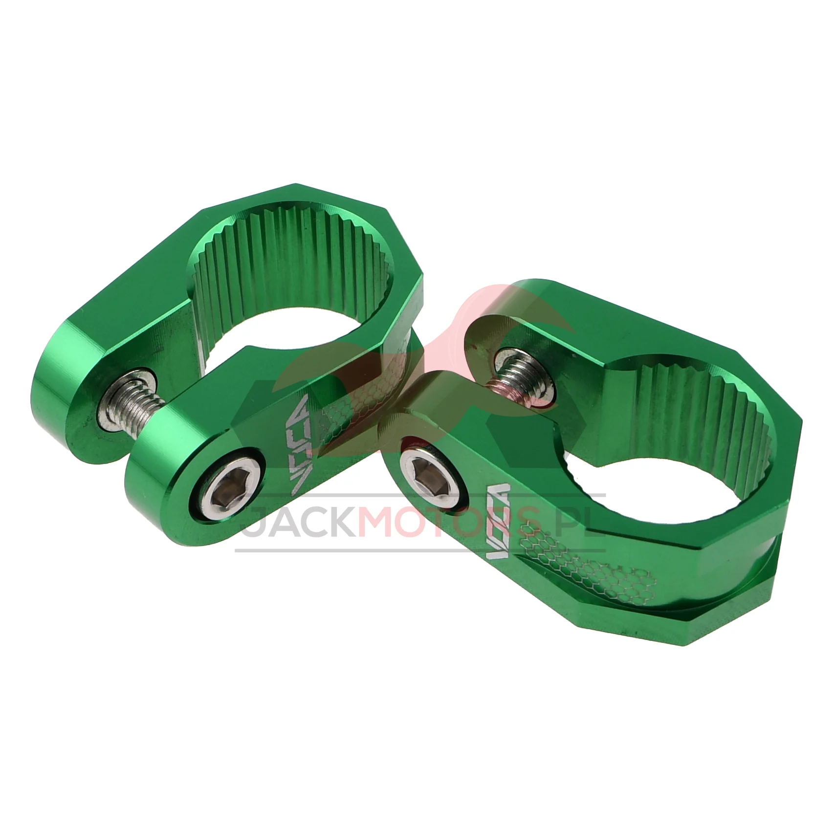 Rozpórka kierownicy aluminium CNC VOCA racing zielona — ujęcie 2