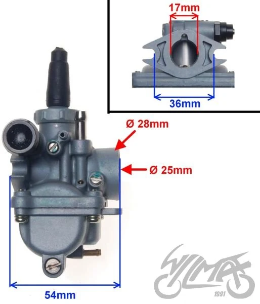 Gaźnik do Yamahy RD50 VM16 50 — ujęcie 2
