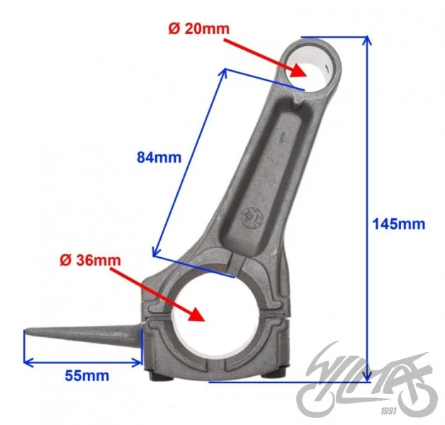 Korbowód gokart do silnika GX390 — ujęcie 2