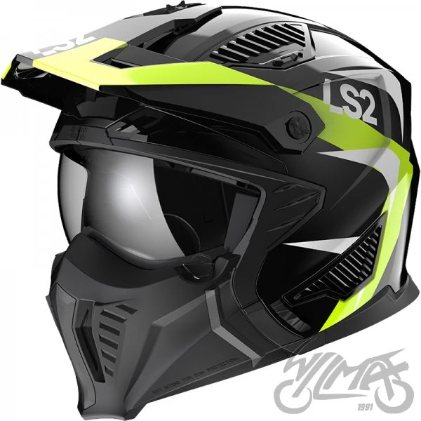 Kask LS2 OF606 Drifter triality h-v Yellow-06 — rozmiar S — ujęcie 1