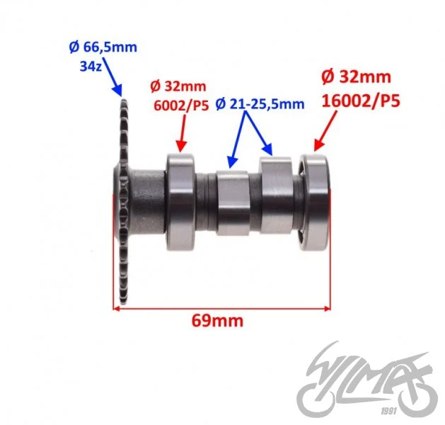 Cylinder + głowica 80 cm³ 4T komplet — ZD0024 — ujęcie 5