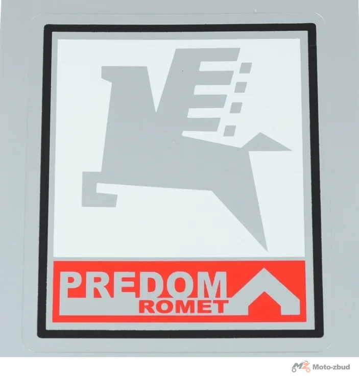 Naklejka Romet predom chrom