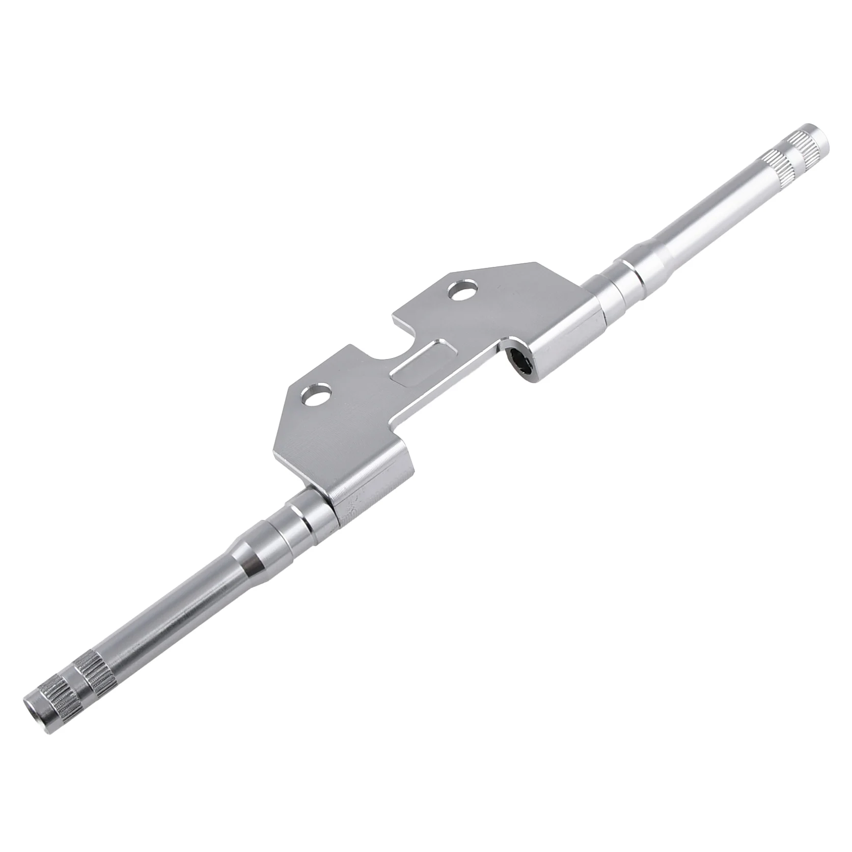 Uchwyt kierunkowskazu Simson tył 10 mm okrągły aluminium CNC titanium z gwintem M8 Racing Force — ujęcie 2