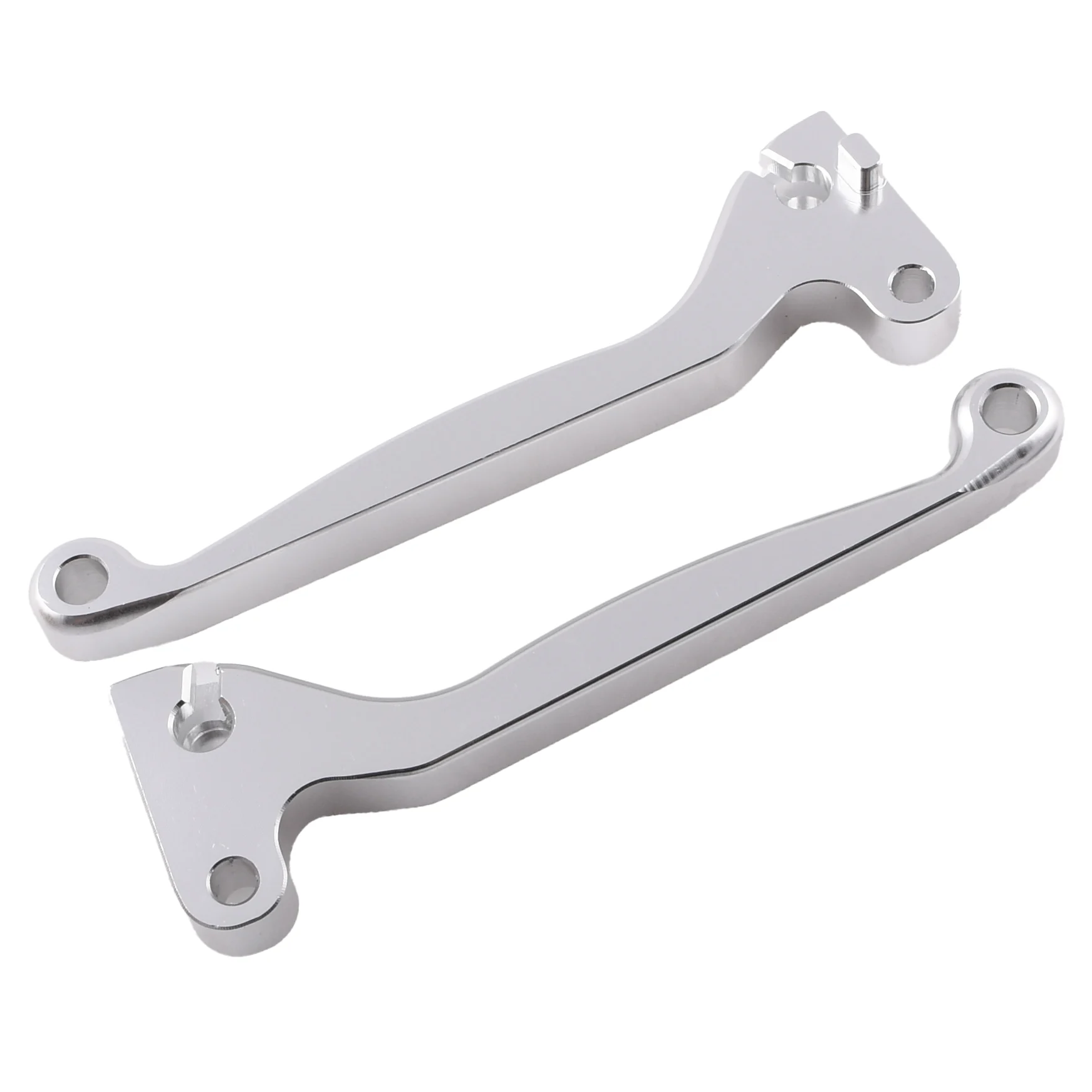 Dźwignia hamulca i sprzęgła Simson kute aluminium CNC srebrne kpl. DPR Performance — ujęcie 2
