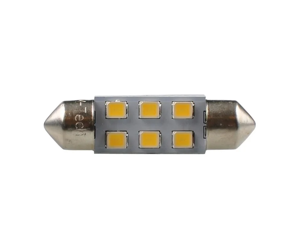 Żarówka rurkowa SV8.5 24V 36mm 6xSMD2835 OSRAM LED biała M-TECH (2szt.) — ujęcie 2