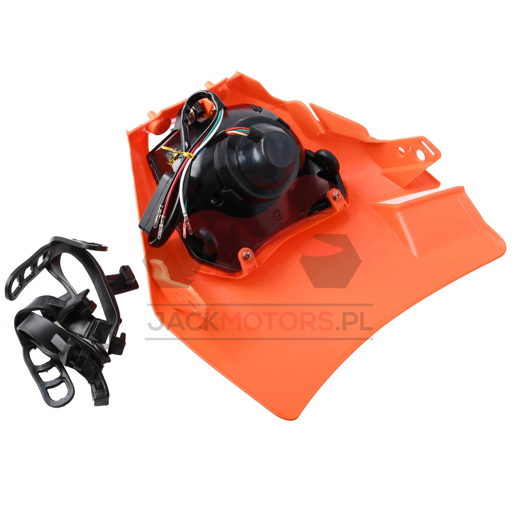 Owiewka uniwersalna Racing Force enduro LED V1 pomarańczowa — ujęcie 2