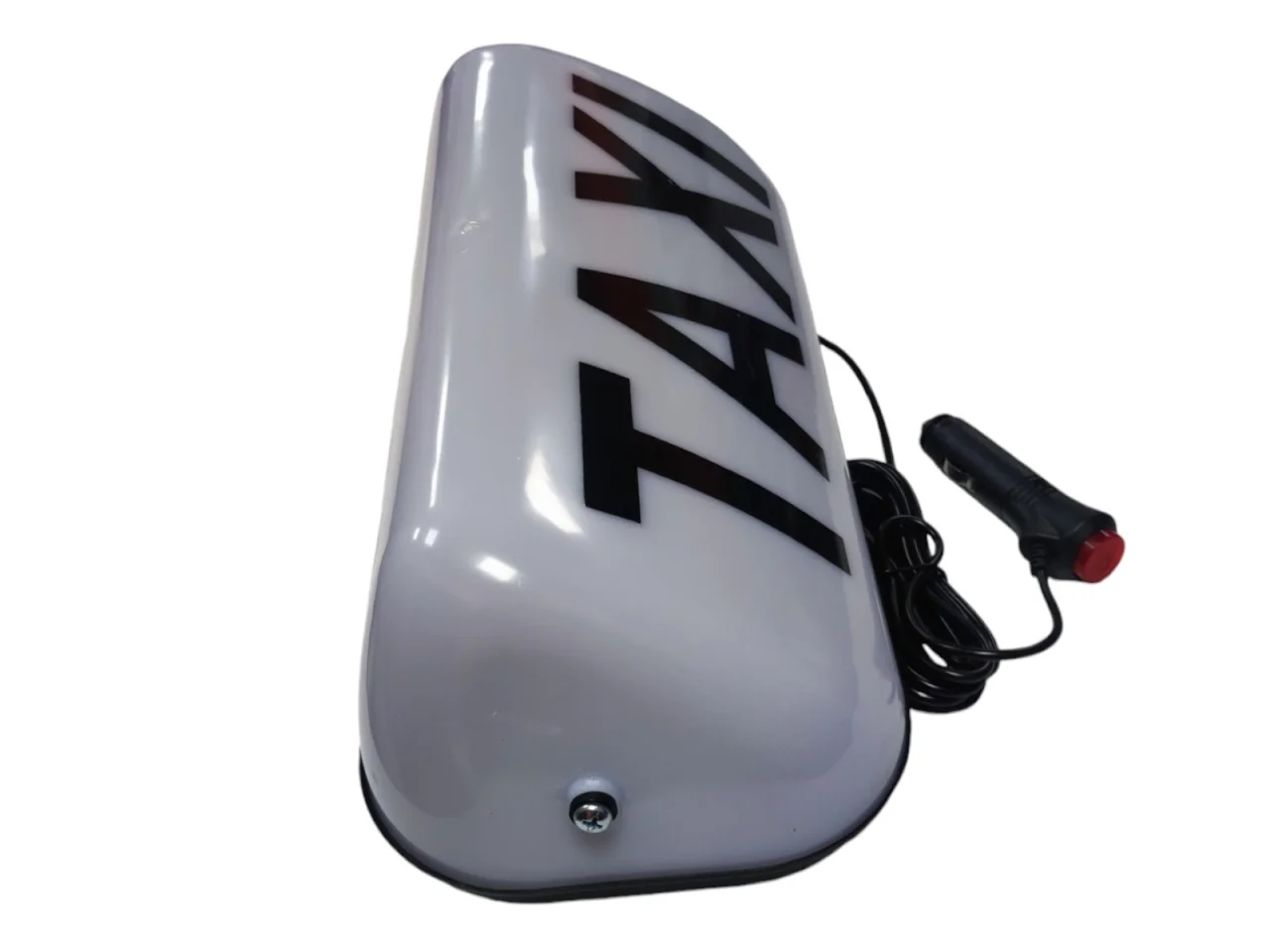 Lampa # Sygnalizator # Znak TAXI - na magnes BIAŁY — ujęcie 3