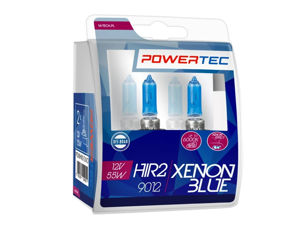 Żarówka HIR2 12V 55W POWERTEC Xenon Blue 2szt. DUO — ujęcie 2
