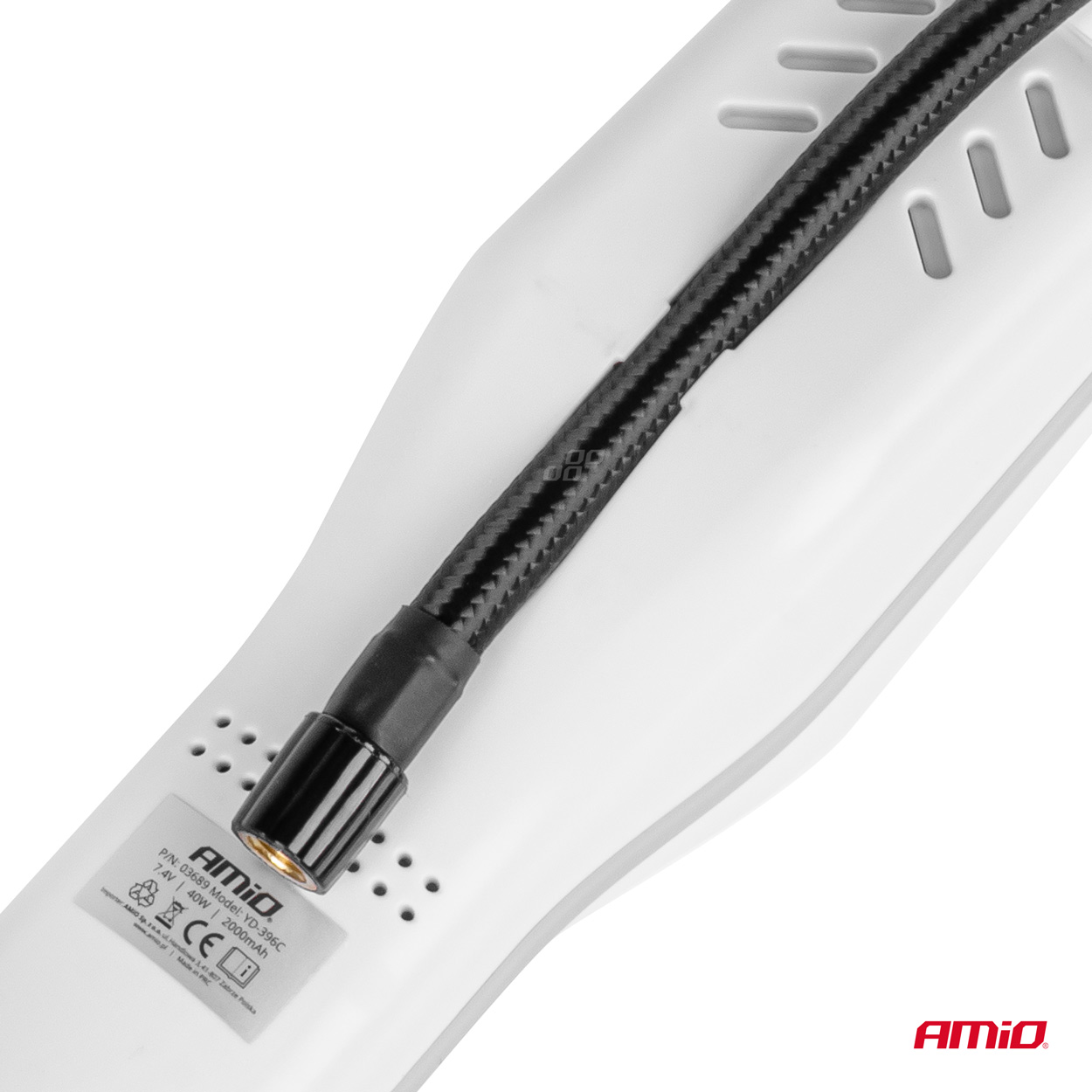 Kompresor samochodowy bezprzewodowy pompka elektryczna rowerowa 40 W ACOMP-19 — ujęcie 9