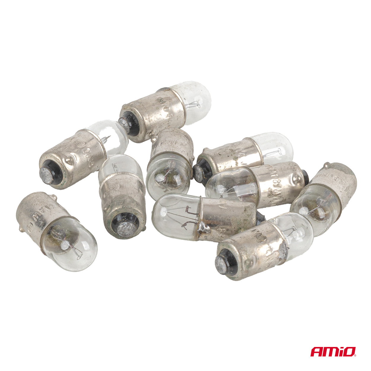 Żarówki halogenowe T4W 24 V 4 W BA9S 10szt.AMIO-04945 — ujęcie 5