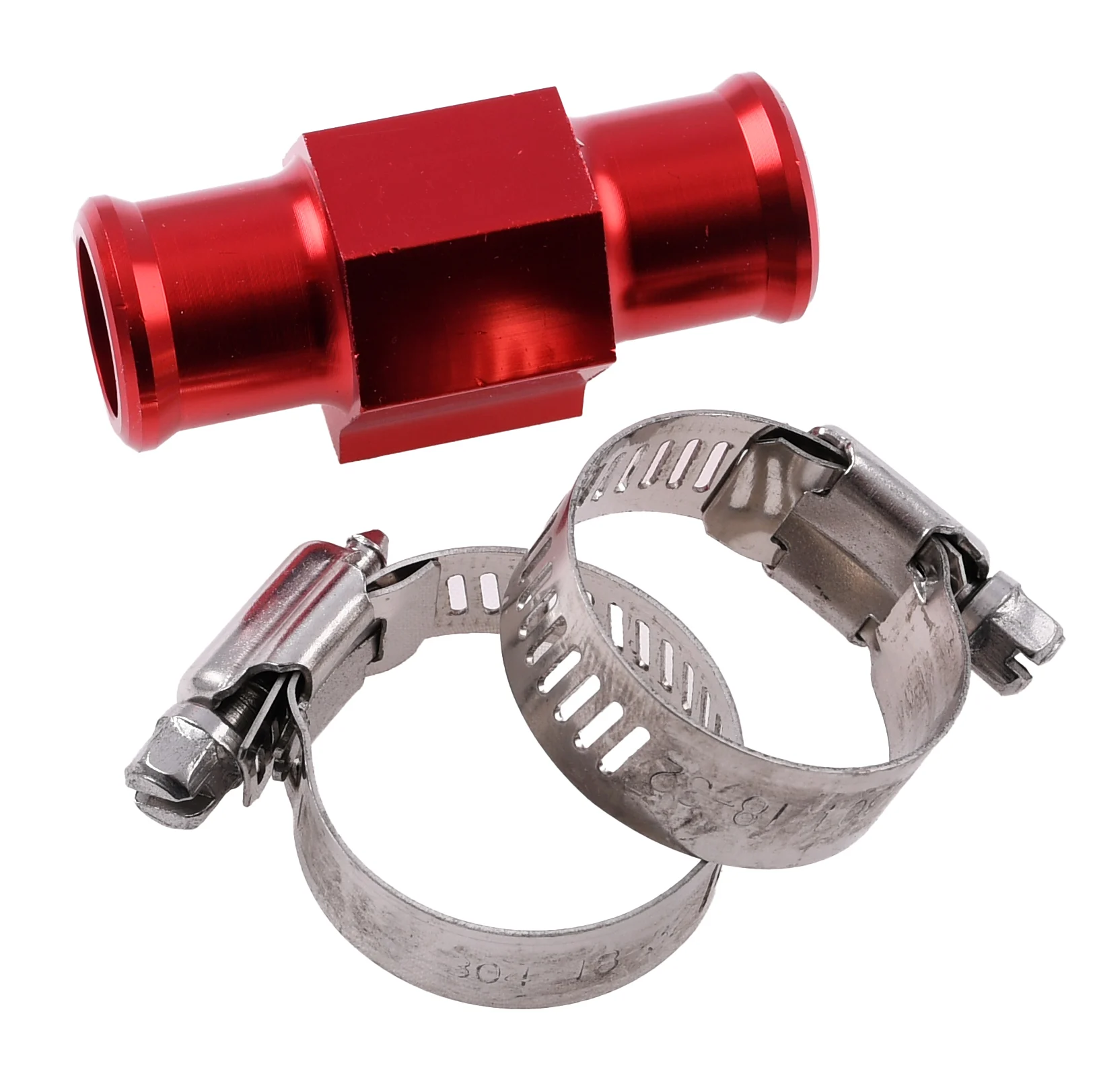 Adapter czujnika temperatury 1/8" 18 mm aluminium CNC czerwony — ujęcie 1