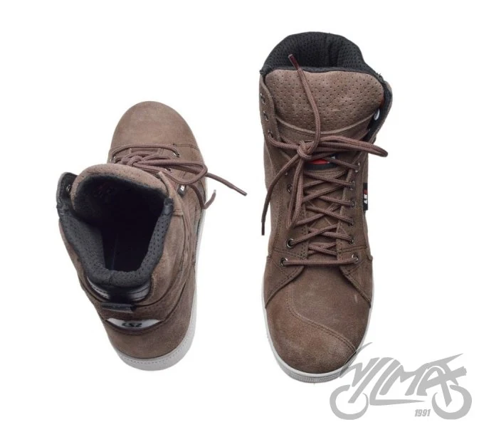 Buty motocyklowe LS2 Downtown — szarobrązowe (taupe), rozmiar 45 — ujęcie 3