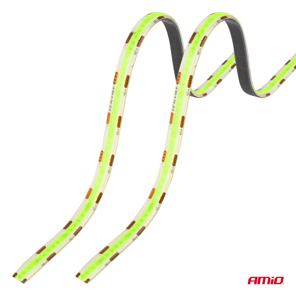 Paski LED COB do samochodu zielone 2x30cm 12 V — ujęcie 5