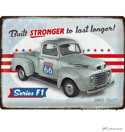 Tablica plakat 30 × 40 Ford F1 built stronge 23325