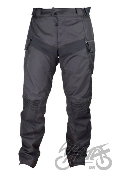 Spodnie motocyklowe LS2 Travel męskie — czarny / ciemnoszary, dłuższe nogawki — rozmiar 4XL — ujęcie 2