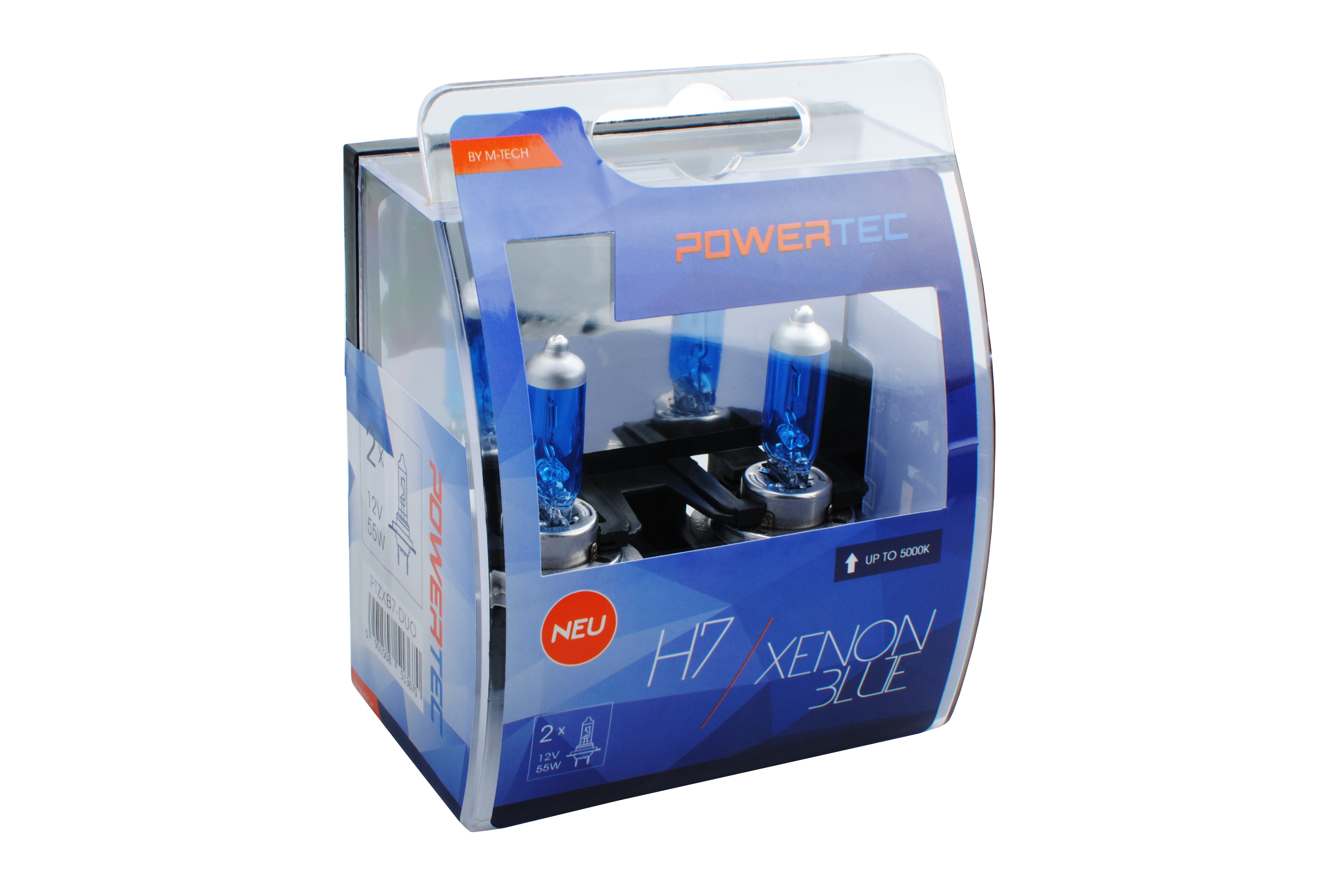 Żarówka halogenowa H7 12 V 55 W xenon Blue M-Tech PTZXB7-DUO — ujęcie 3