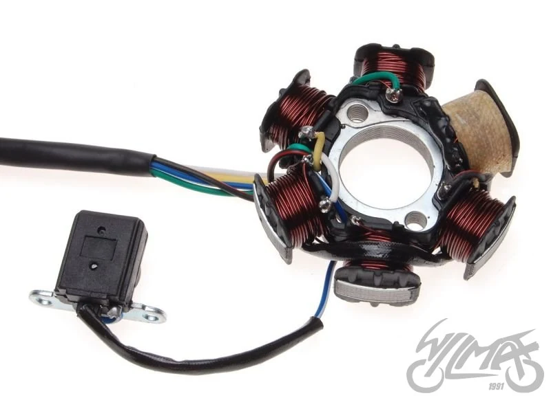 Stator iskrownik 6 cewek bez koła magn ATV 110 — ujęcie 3