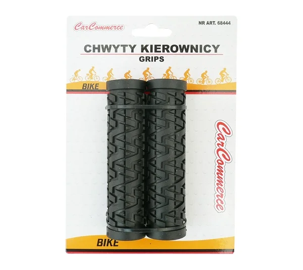 Chwyty kierownicy gumowe czarne