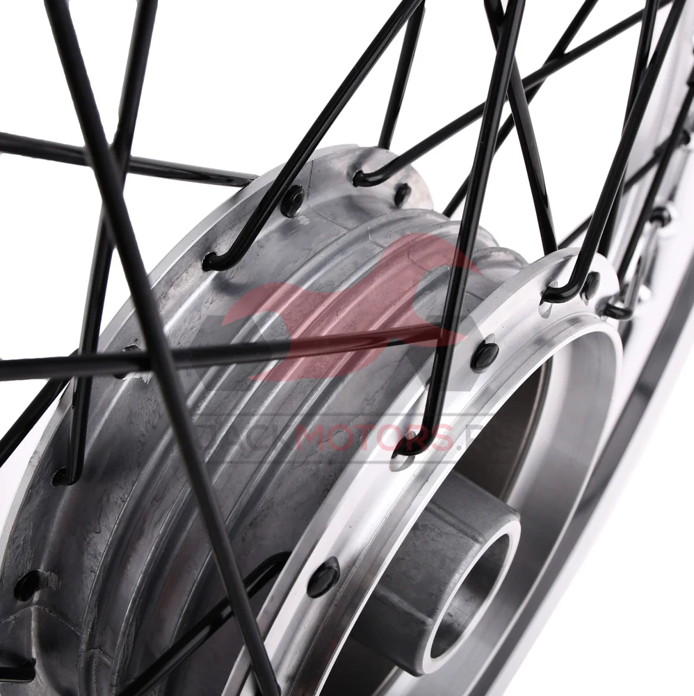Koło jezdne Simson 1,4 × 16 S50/51/70 aluminium DPR Classic czarne szprychy — ujęcie 6