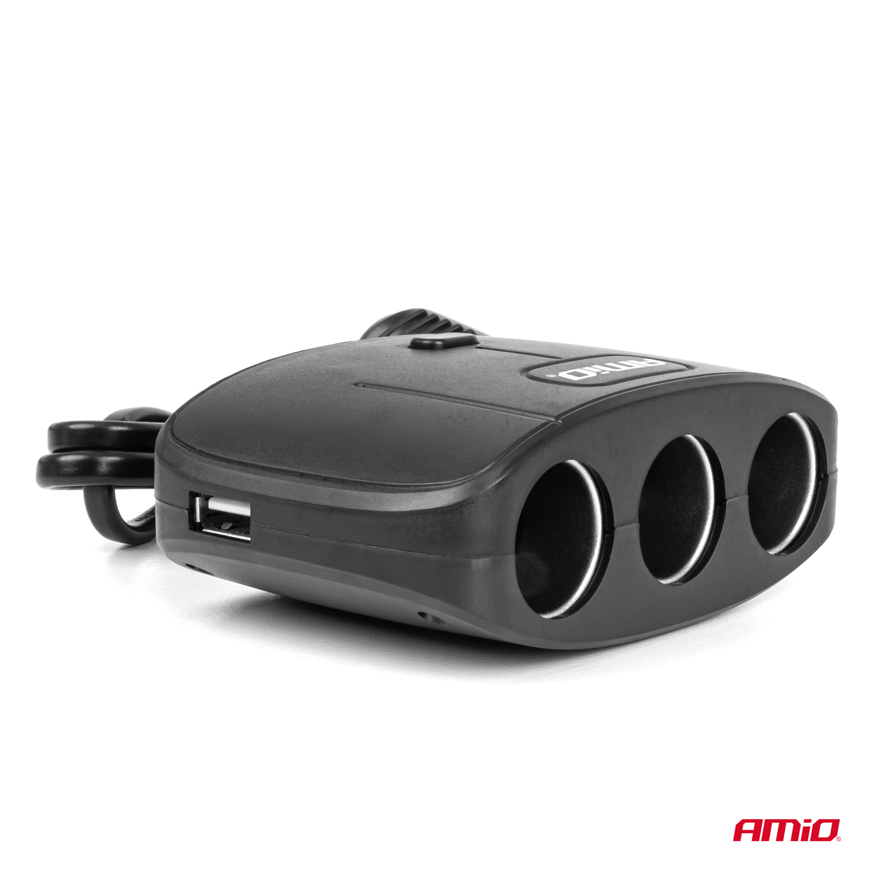 Rozdzielacz gniazda zapalniczki z ładowarką 2x USB-A ON/OFF 12 V 24 V 100 W 70 cm — ujęcie 6