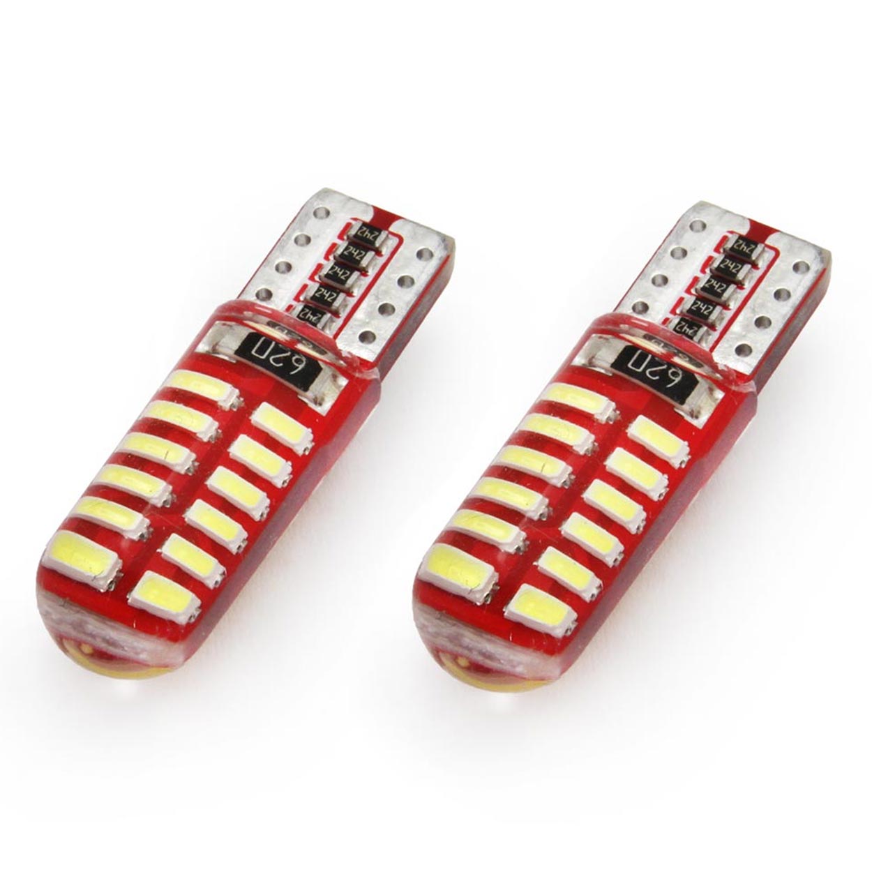 Żarówki LED CANBUS 24SMD 3014 T10e W5W SILCA White 12 V — ujęcie 4
