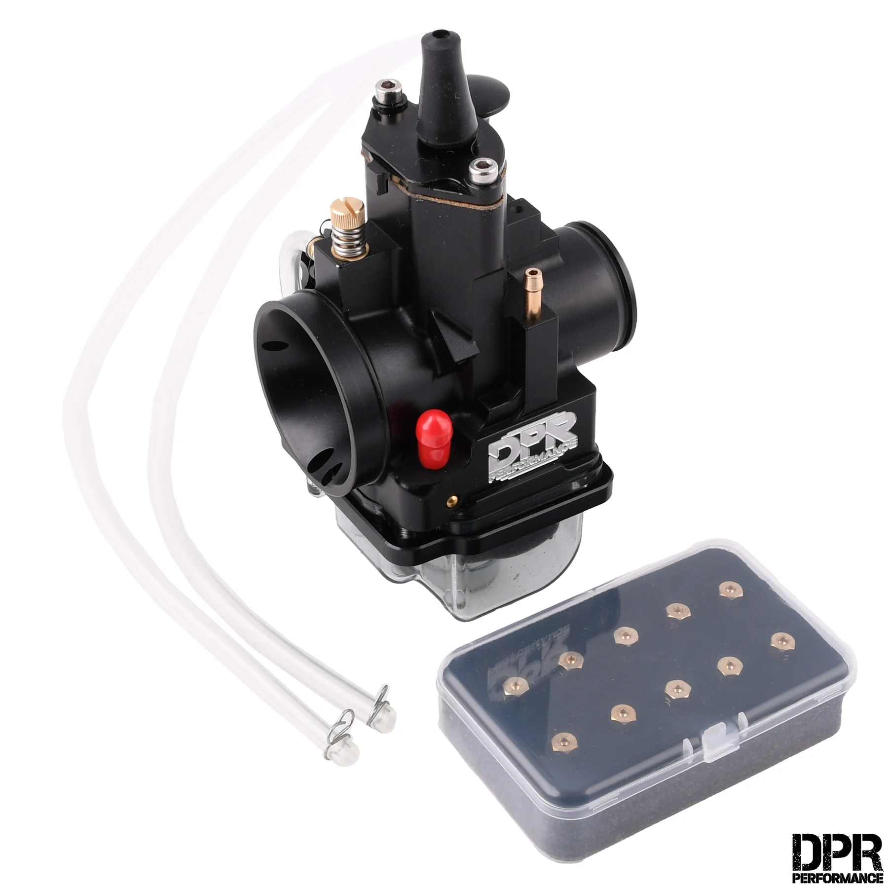 Gaźnik DPR Performance 30 mm PWK CNC czarny + zestaw dysz do regulacji — ujęcie 1