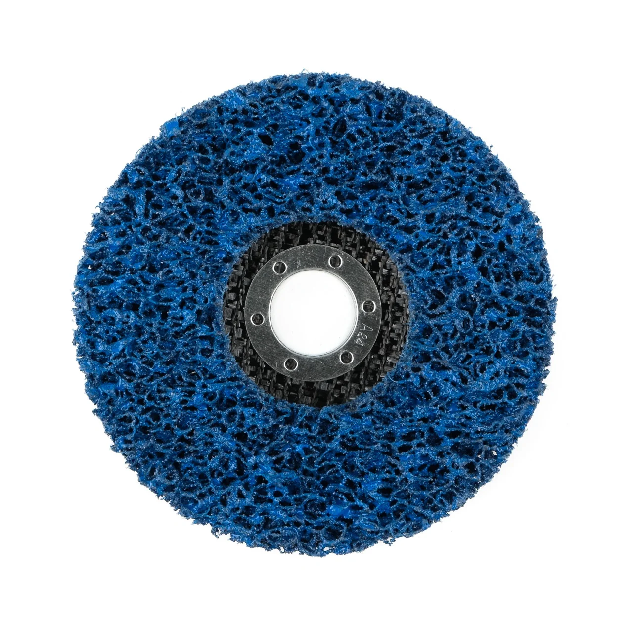 Tarcza ścierna z włókniny niebieska średnia twardość T27 125×22.23mm — ujęcie 3