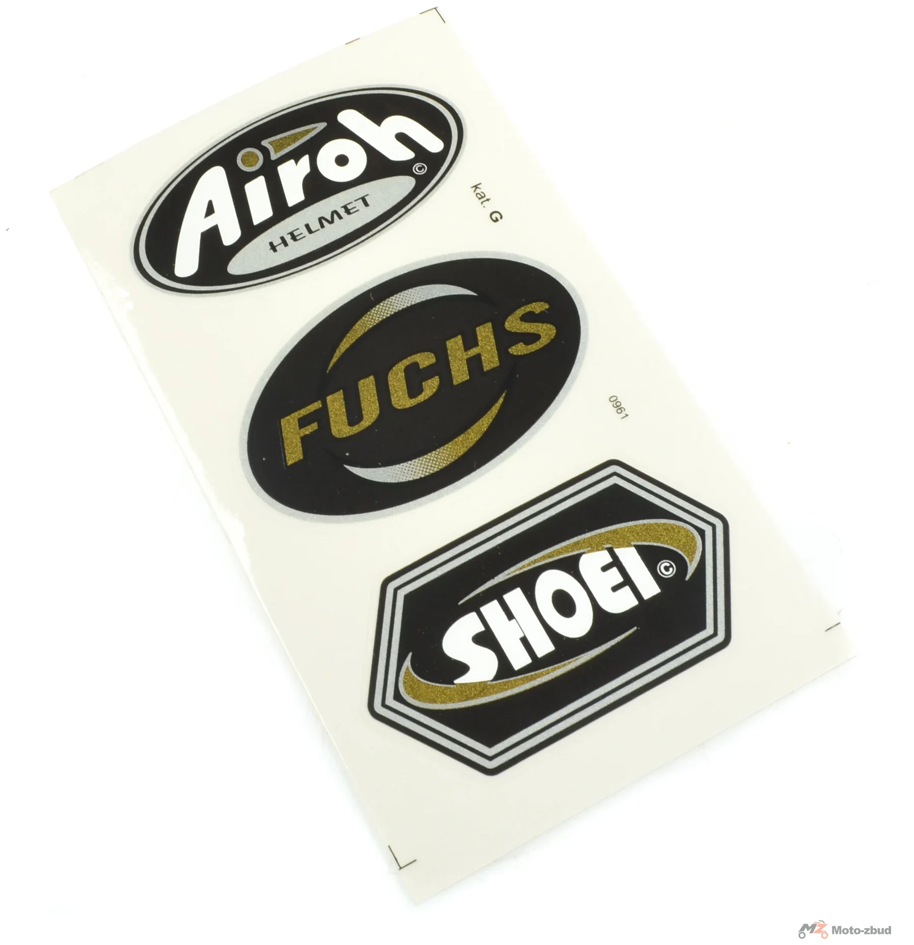 Naklejka airoh fusch shoei logo kpl.