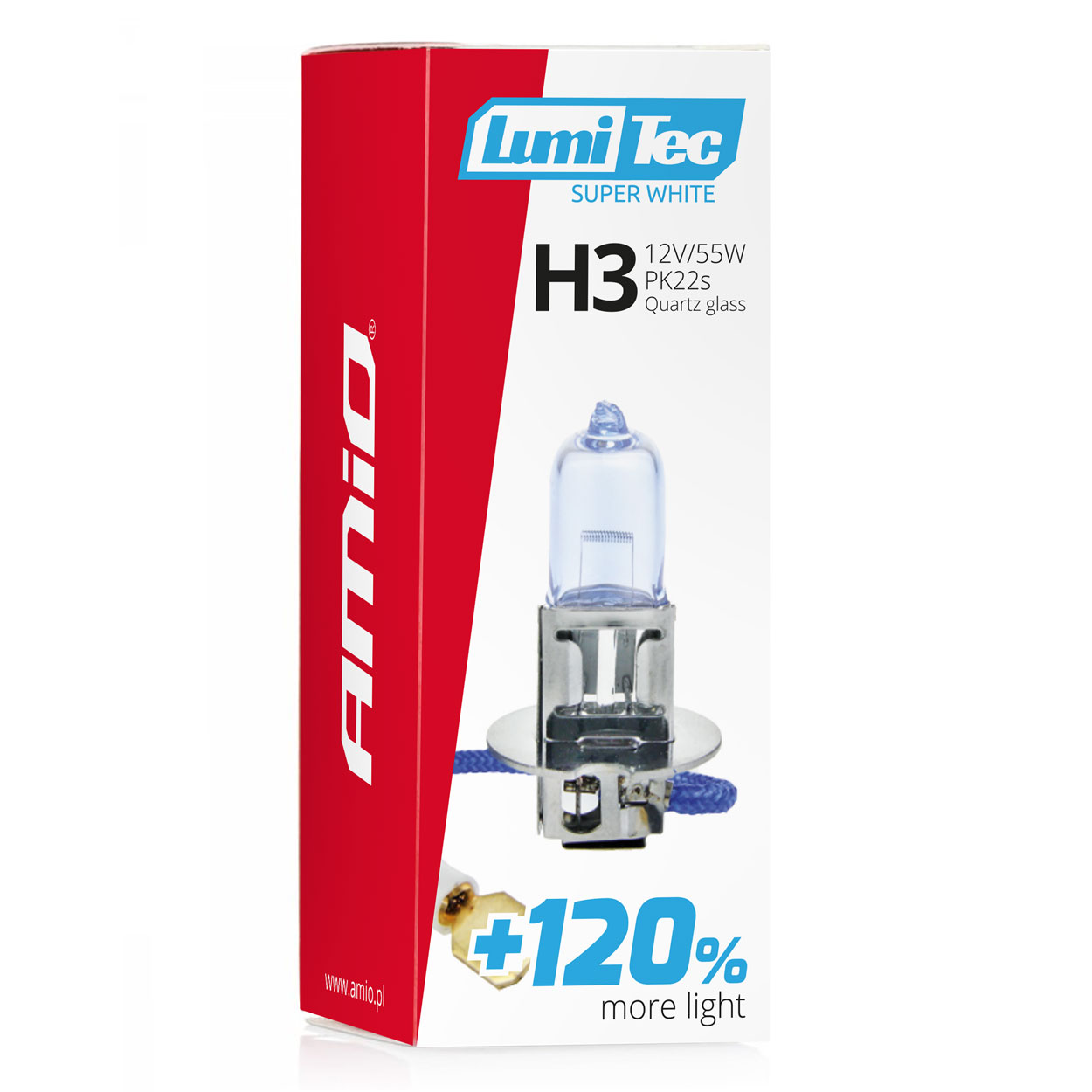 Żarówka halogenowa H3 12 V 55 W LumiTec Super White +120% — ujęcie 3