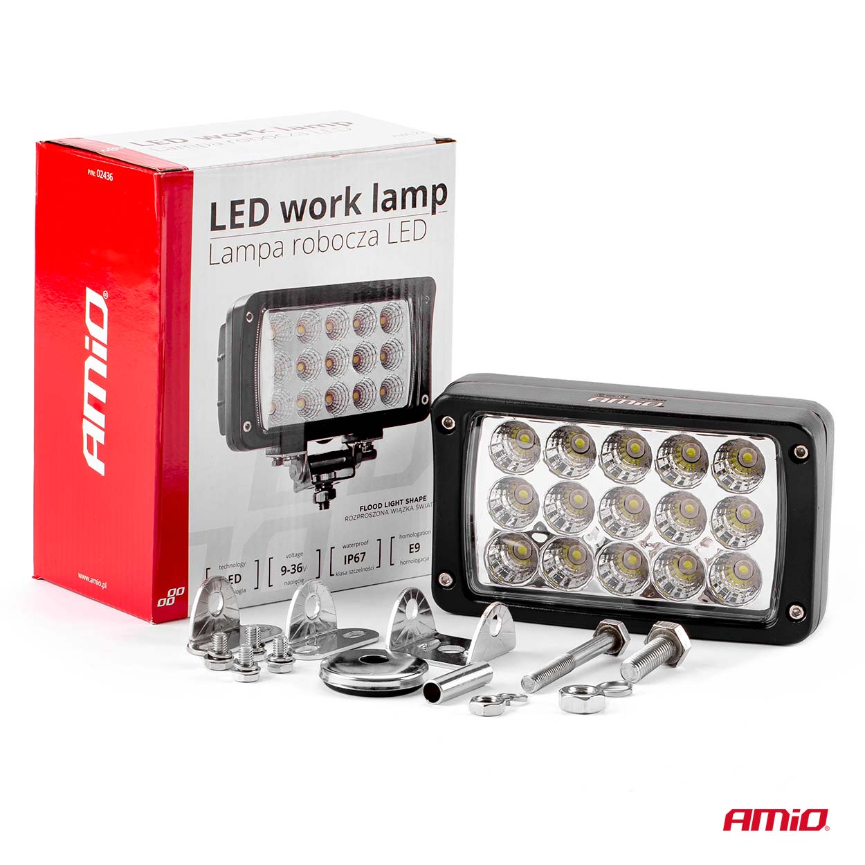 Lampa robocza LED szperacz AWL22 15LED 12 V 24 V — ujęcie 9