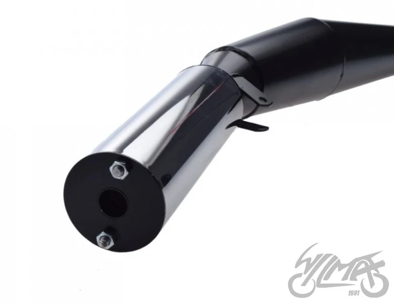 Tłumik MZ ETZ 150 sport końcówka chrom — ujęcie 2