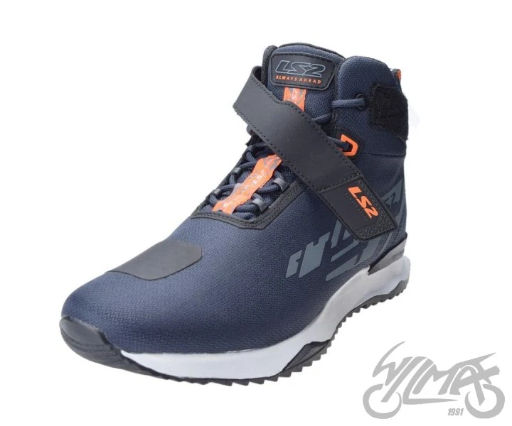 Buty motocyklowe LS2 Acrux — granatowo-pomarańczowe, rozmiar 40 — ujęcie 5
