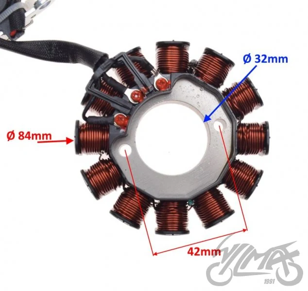 Stator 12 cewek do Vespa LX125 / LX150 — 2010–2014 — ujęcie 2