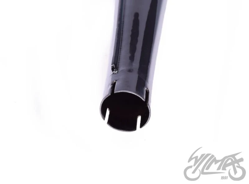 Chromowany tłumik do motoroweru Romet Komar, import — RO8002 — ujęcie 3