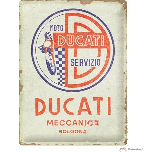 Tablica plakat 30 × 40 Ducati moto servizio 23373