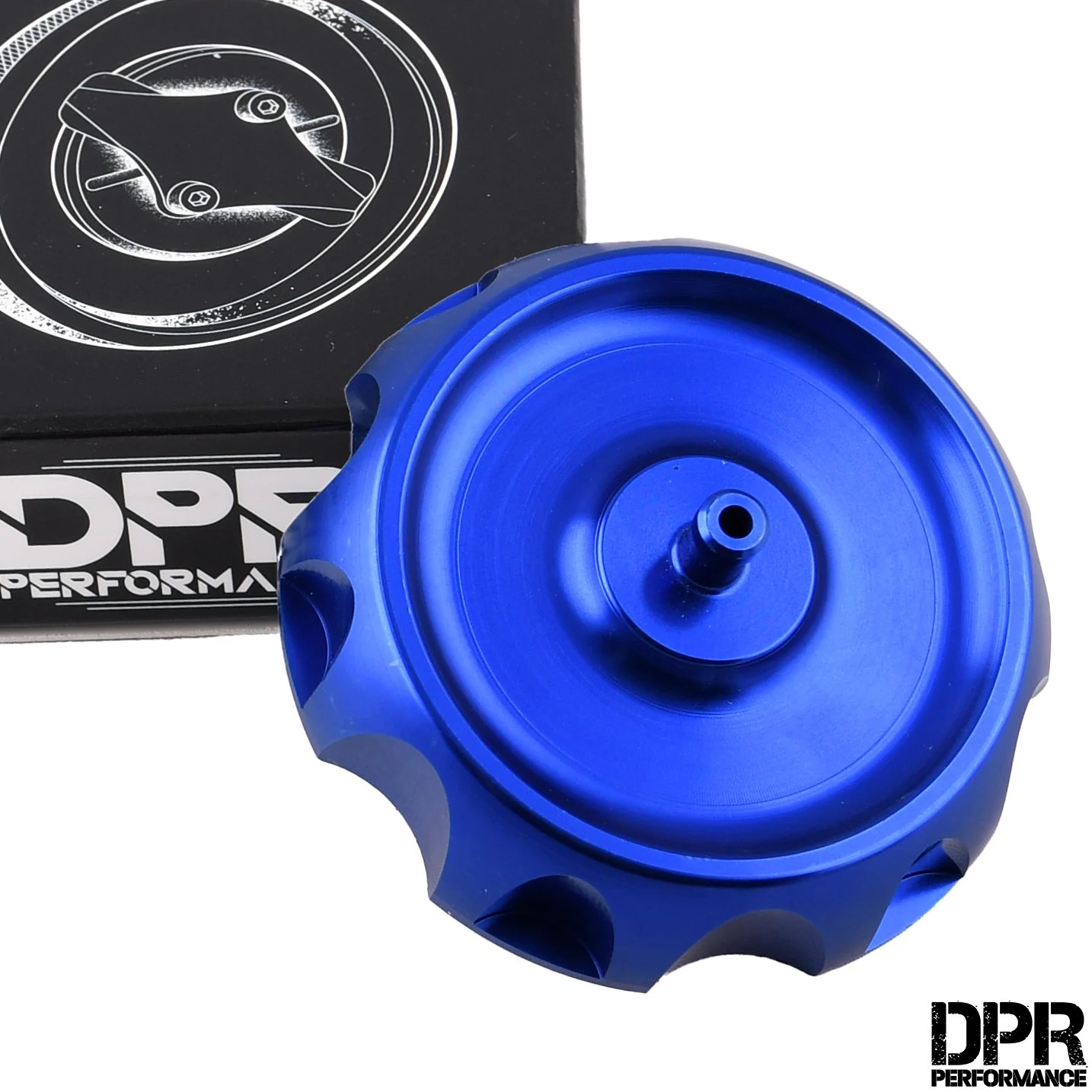 Korek zbiornika paliwa Simson aluminium CNC V5 niebieski DPR Performance — ujęcie 1